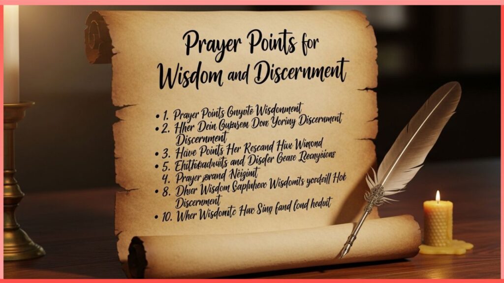 Prayer Points for Wisdom